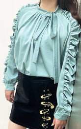 Lace-up Blouse